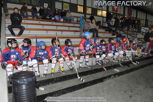 2011-01-16 Chiasso 1042 Hockey Milano Rossoblu U10 - Squadra